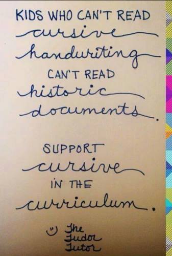 9 Reasons for Teaching Cursive Writing