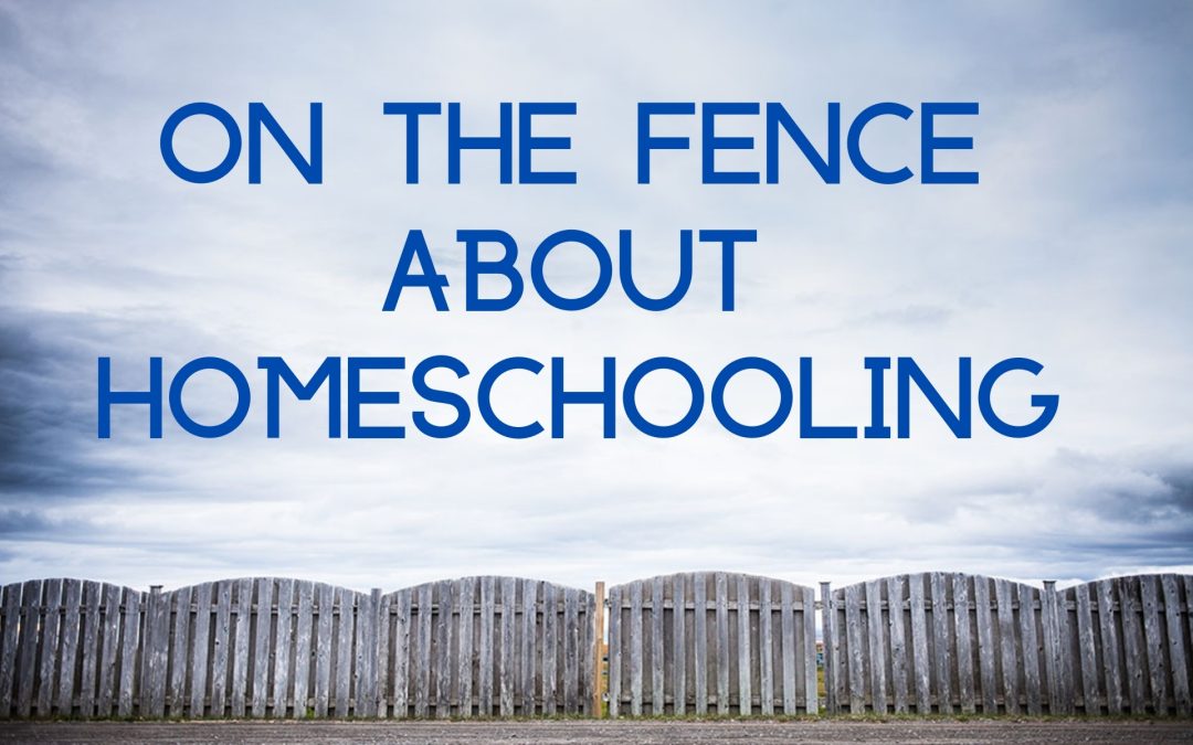 On the Fence About Homeschooling