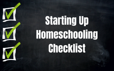 Starting Up Homeschooling Checklist